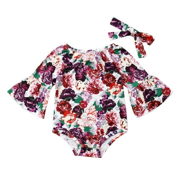 Baby Girls Newborn Clothes Cotton Romper Bodysuit Jumpsuit Summer Outfits Set